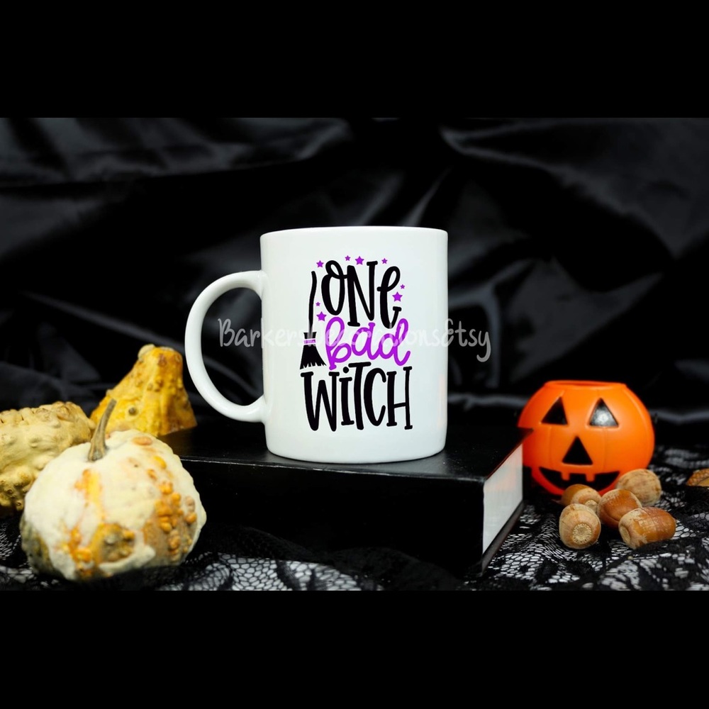 14oz Ceramic Mug - Halloween and fall inspired!